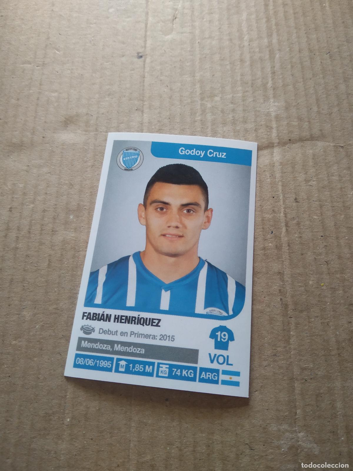 Cartes &agrave; collectionner de Football: 163 FABIAN HENRIQUEZ GODOY CRUZ CROMO FUTBOL ARGENTINO 18-19 PANINI LIGA ARGENTINA 2018-2