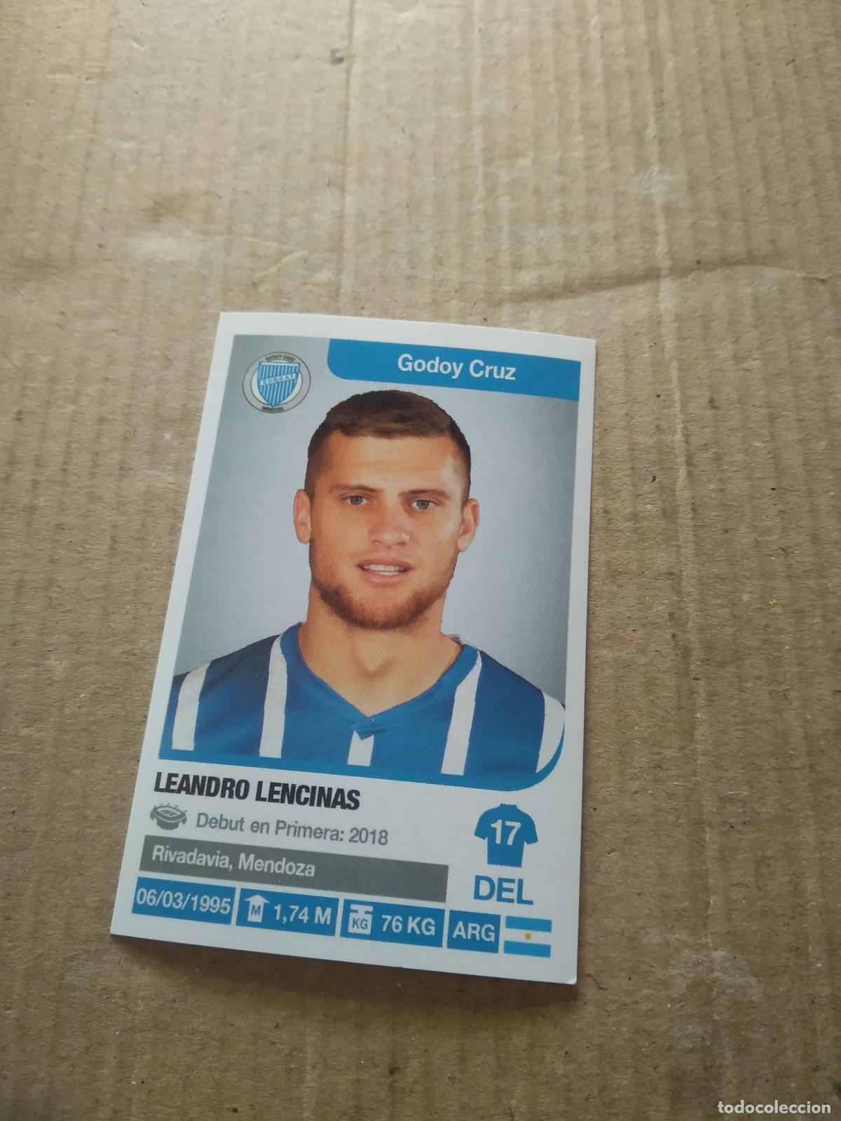 Cromos de Futebol: 166 LEANDRO LENCINAS GODOY CRUZ CROMO FUTBOL ARGENTINO 18-19 PANINI LIGA ARGENTINA 2018-2