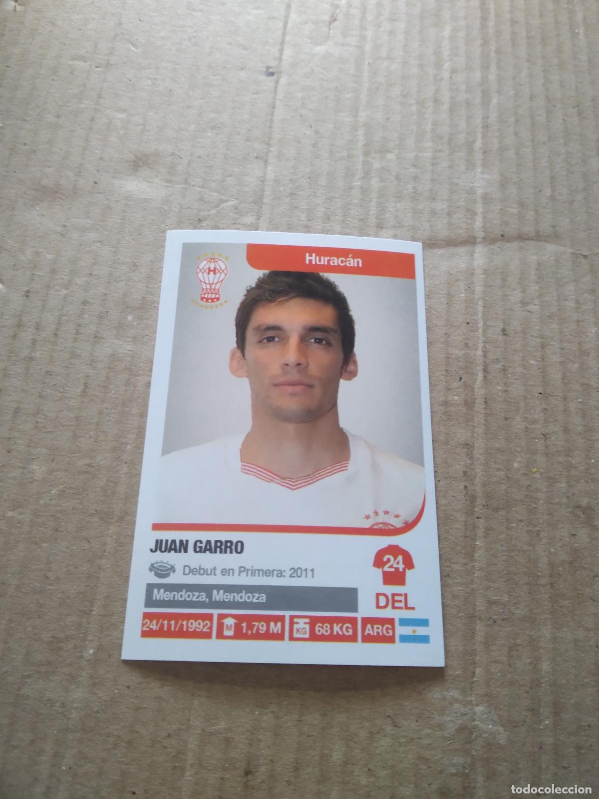 Football Stickers: 180 JUAN GARRO HURACAN CROMO FUTBOL ARGENTINO 18-19 PANINI LIGA ARGENTINA 2018-2