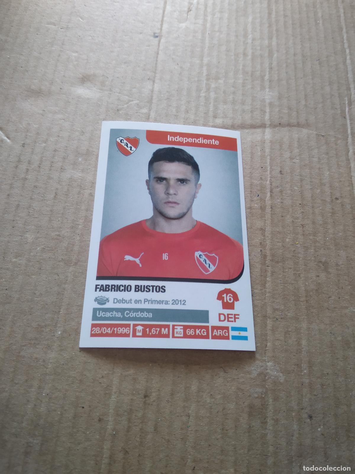 Cromos de F&uacute;tbol: 189 FABRICIO BUSTOS INDEPENDIENTE CROMO FUTBOL ARGENTINO 18-19 PANINI LIGA ARGENTINA 2018-2