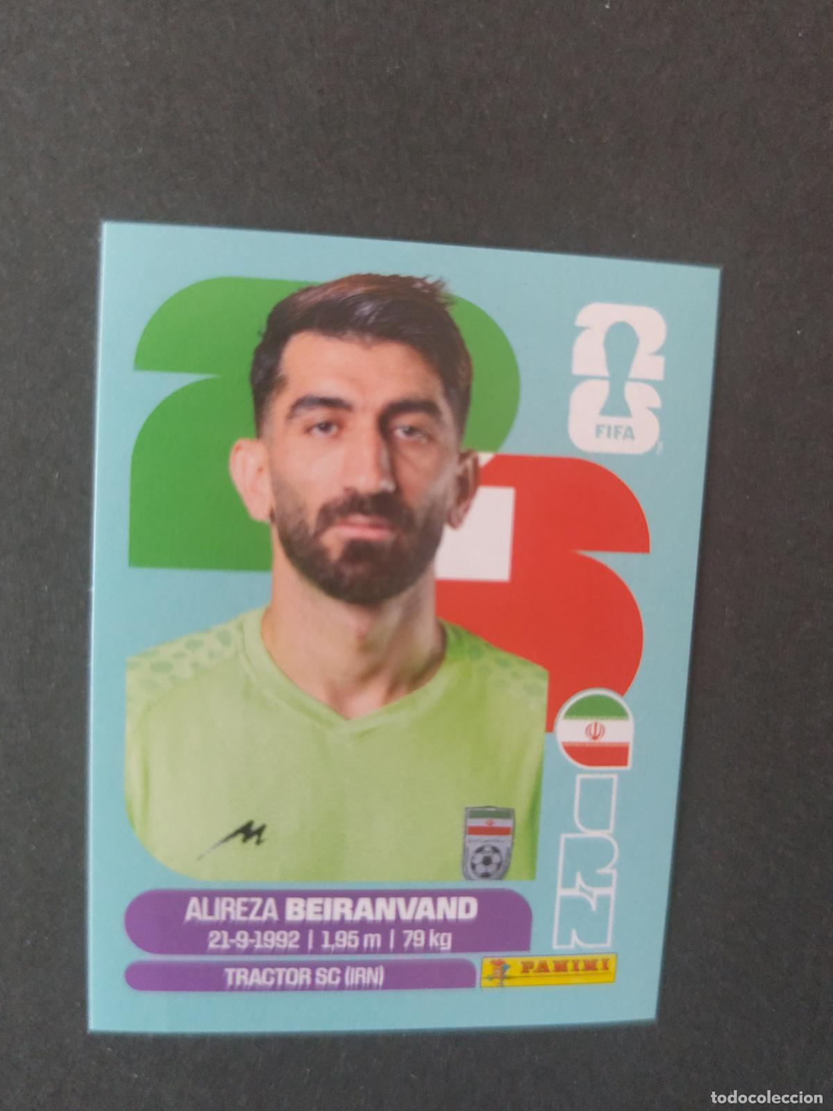 Cromos de F&uacute;tbol: IRN2 ALIREZA BEIRANVAND 2 IR&Aacute;N MUNDIAL FIFA WORLD CUP 2026 STICKER PANINI SIN PEGAR