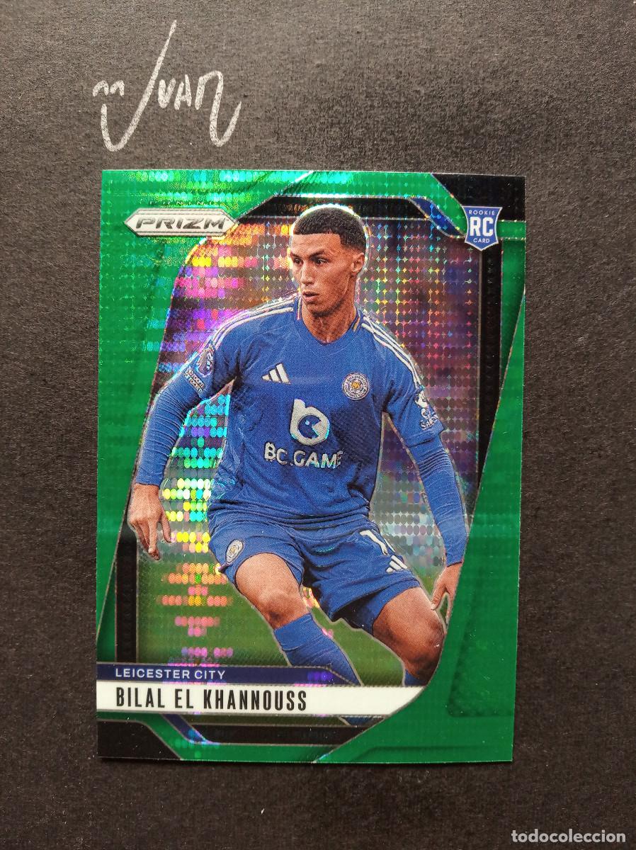 Cromos de F&uacute;tbol: N&ordm; 276 PARALELA GREEN ROOKIE KHANNOUSS LEICESTER CITY ⚽ PANINI &reg; PRIZM PREMIER 2024 2025 24 25 NUEVO
