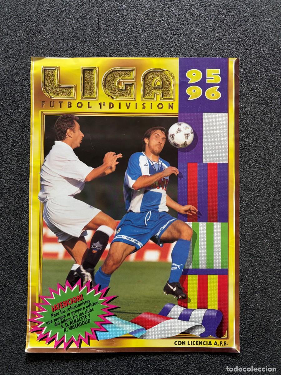Cromos de F&uacute;tbol: &Aacute;LBUM LIGA 95-96, F&Uacute;TBOL 1&ordf; DIVISI&Oacute;N, SOLO EQUIPOS S.D. ALBACETE Y R. VALLADOLID, ED. ESTE