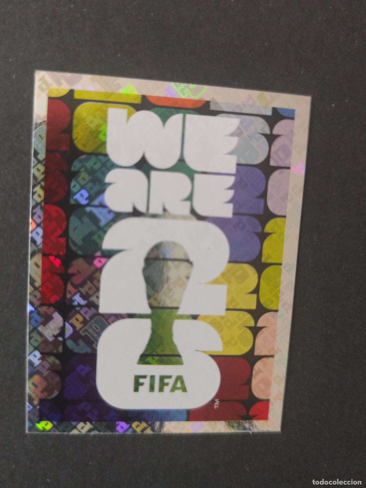 Cromos de F&uacute;tbol: FWC4 OFFICIAL SLOGAN WE ARE PANINI MUNDIAL FIFA WORLD CUP 2026 STICKER PANINI SIN PEGAR