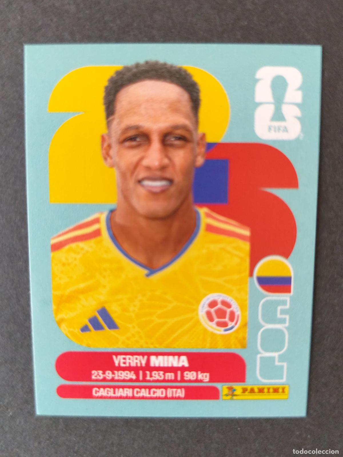 Cromos de F&uacute;tbol: COL5 YERRY MINA 5 COLOMBIA MUNDIAL FIFA WORLD CUP 2026 STICKER PANINI SIN PEGAR