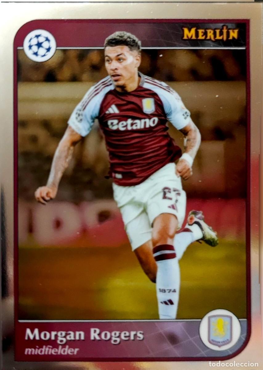 Cromos de F&uacute;tbol: 27 Morgan Rogers - Aston Villa - Topps Chrome MERLIN 2024 2025 24 25