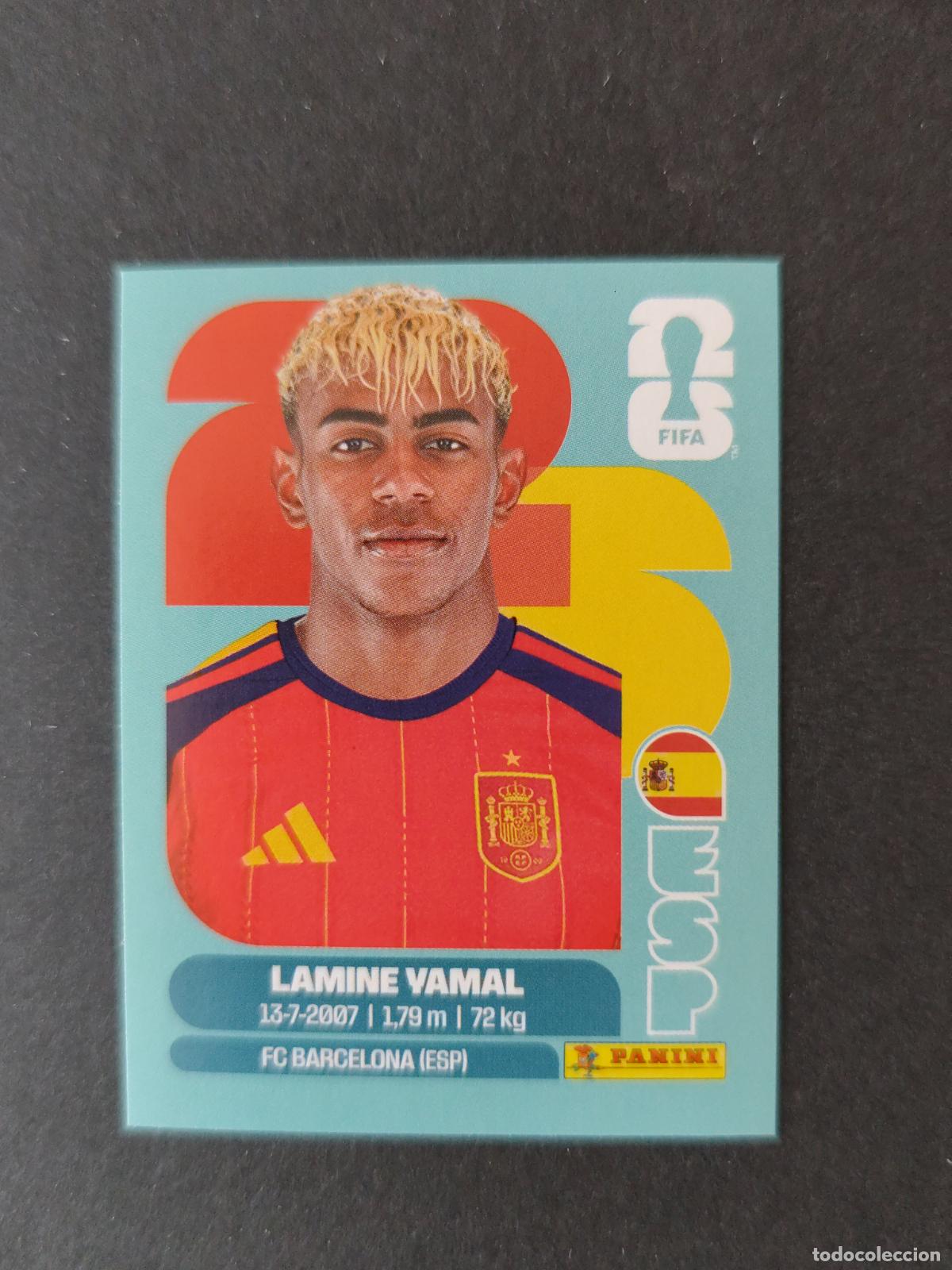 Cromos de F&uacute;tbol: ESP15 LAMINE YAMAL 15 ESPA&Ntilde;A MUNDIAL FIFA WORLD CUP 2026 STICKER PANINI SIN PEGAR