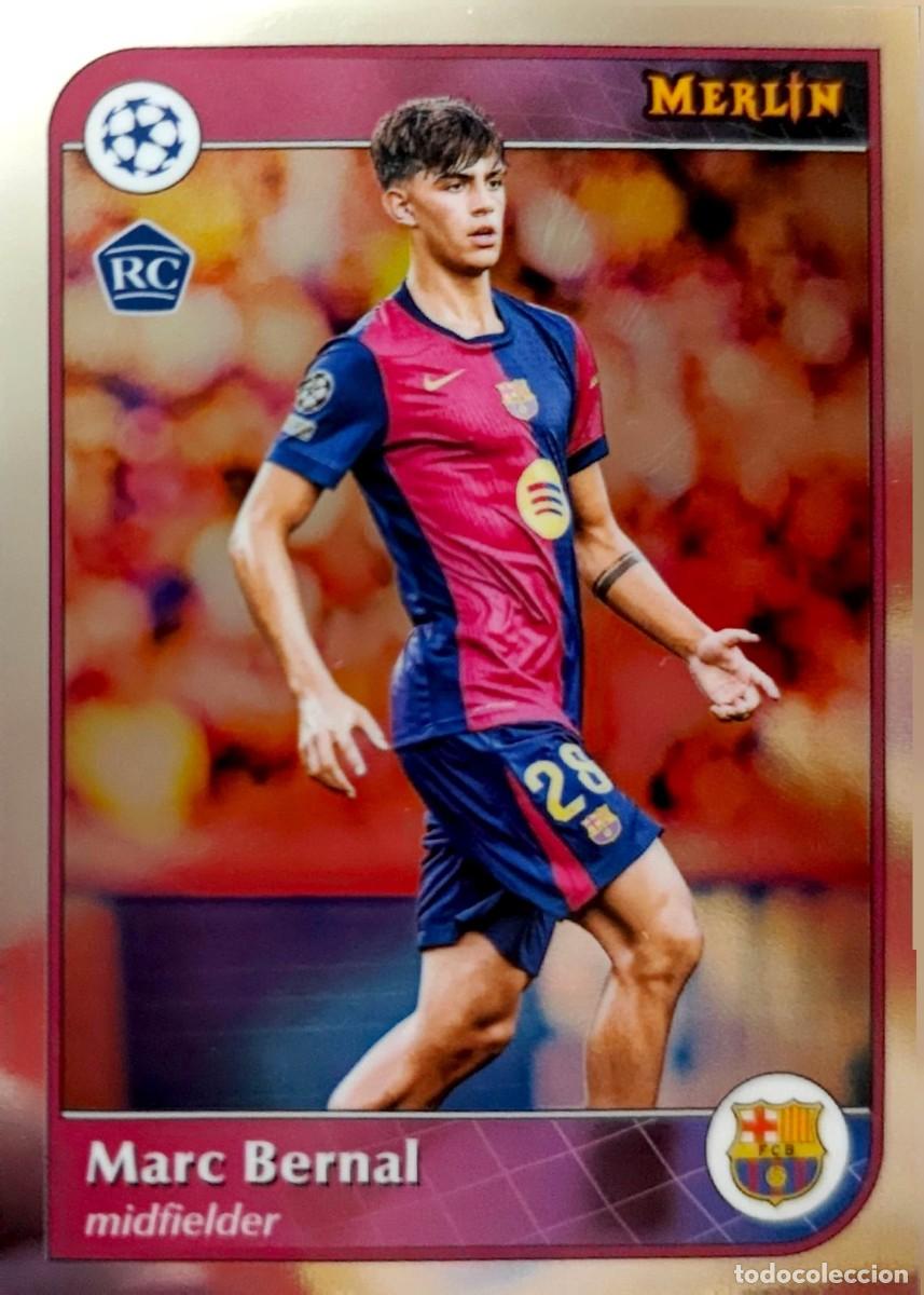 Cromos de F&uacute;tbol: 28 Marc Bernal - FC Barcelona - Topps Chrome MERLIN 2024 2025 24 25