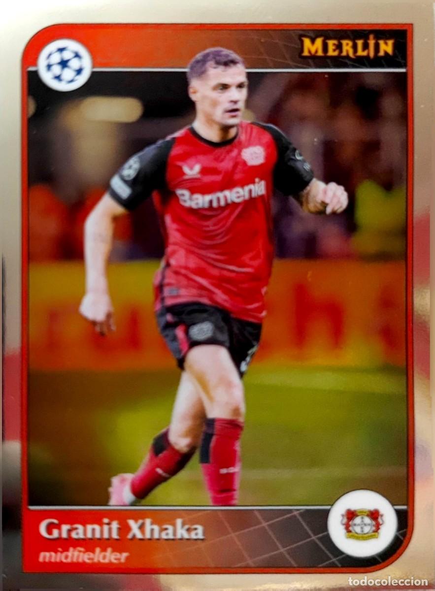 Cromos de F&uacute;tbol: 34 Granit Xhaka - Bayer 04 Leverkusen - Topps Chrome MERLIN 2024 2025 24 25