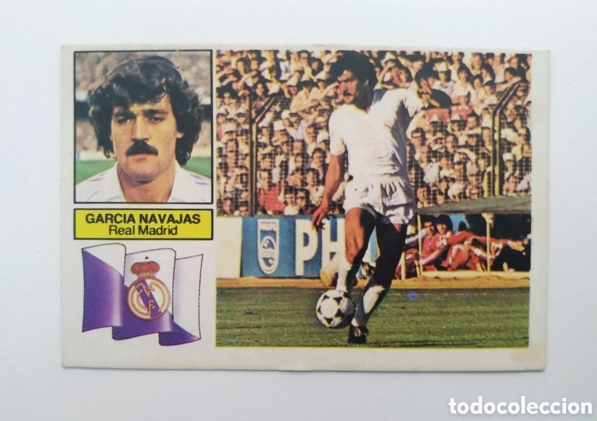 Cromos de F&uacute;tbol: Garc&iacute;a Navajas, baja dif&iacute;cil del Real Madrid 82/83