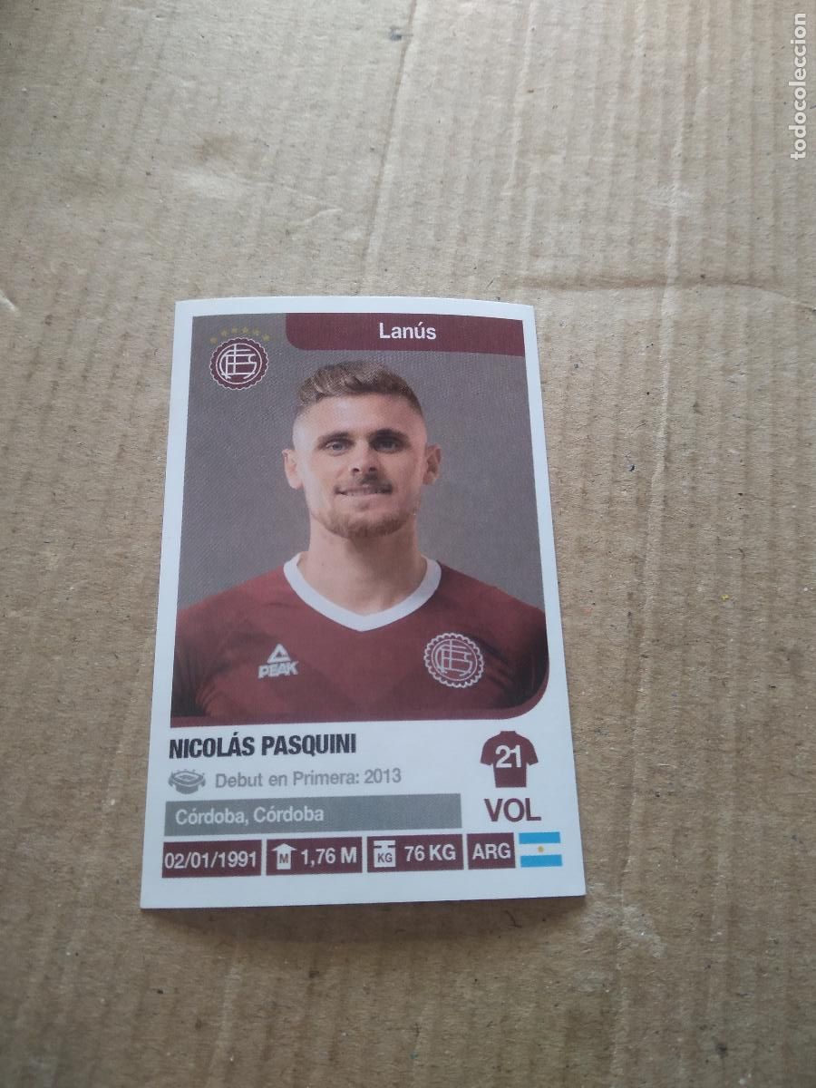 Cartes &agrave; collectionner de Football: 207 NICOLAS PASQUINI LANUS CROMO FUTBOL ARGENTINO 18-19 PANINI LIGA ARGENTINA 2018-2