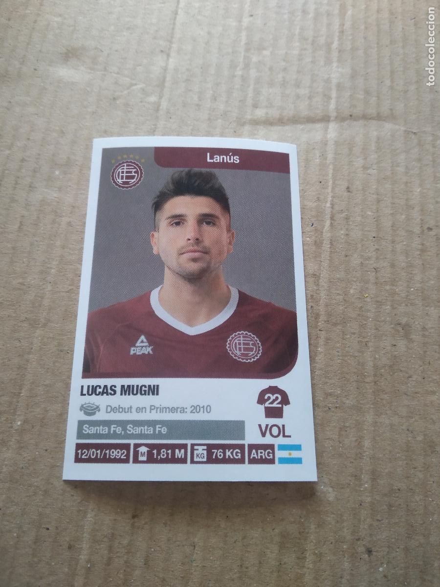 Cartes &agrave; collectionner de Football: 208 LUCAS MUGNI LANUS CROMO FUTBOL ARGENTINO 18-19 PANINI LIGA ARGENTINA 2018-2