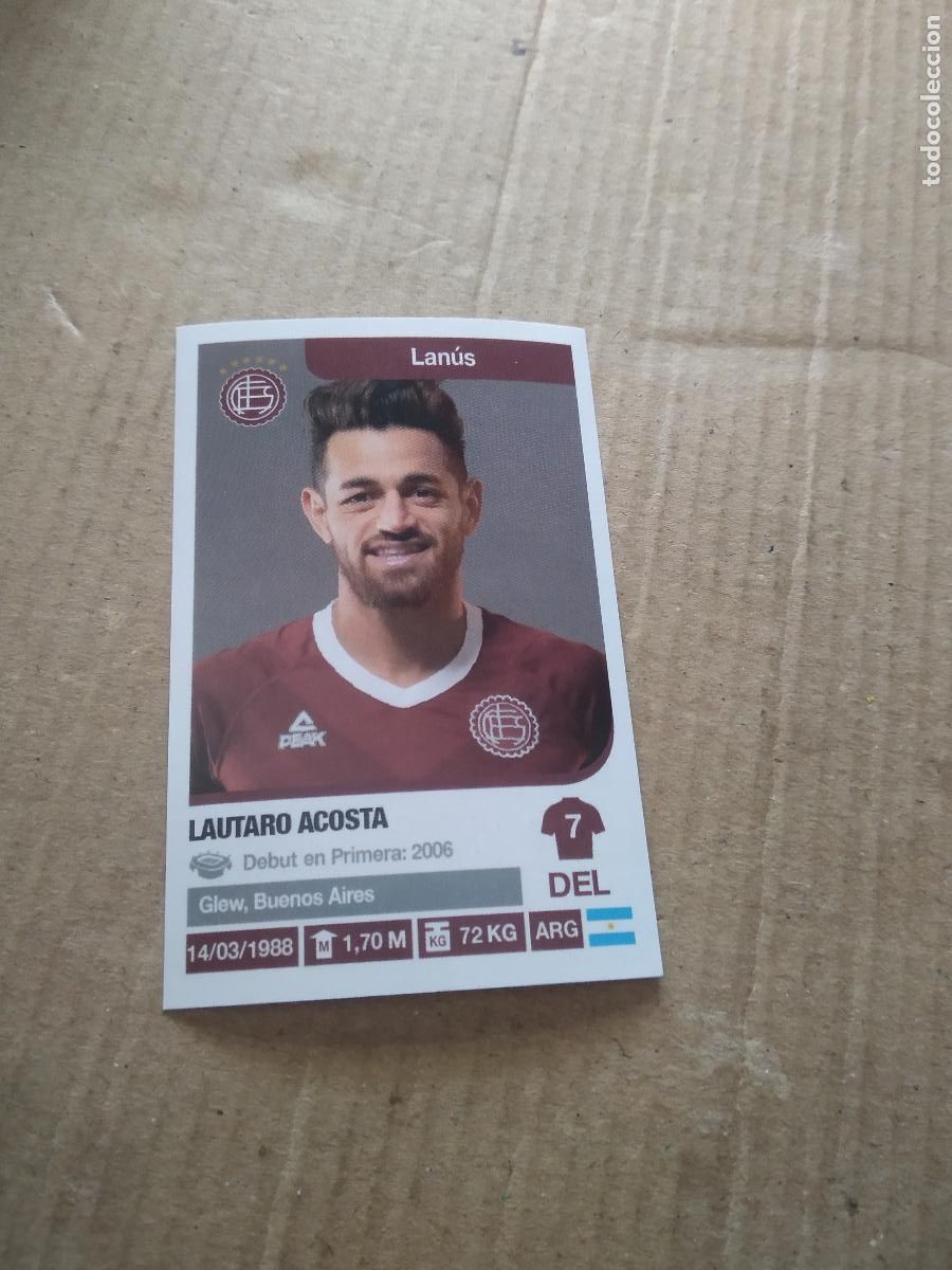 Cartes &agrave; collectionner de Football: 210 LAUTARO ACOSTA LANUS CROMO FUTBOL ARGENTINO 18-19 PANINI LIGA ARGENTINA 2018-2