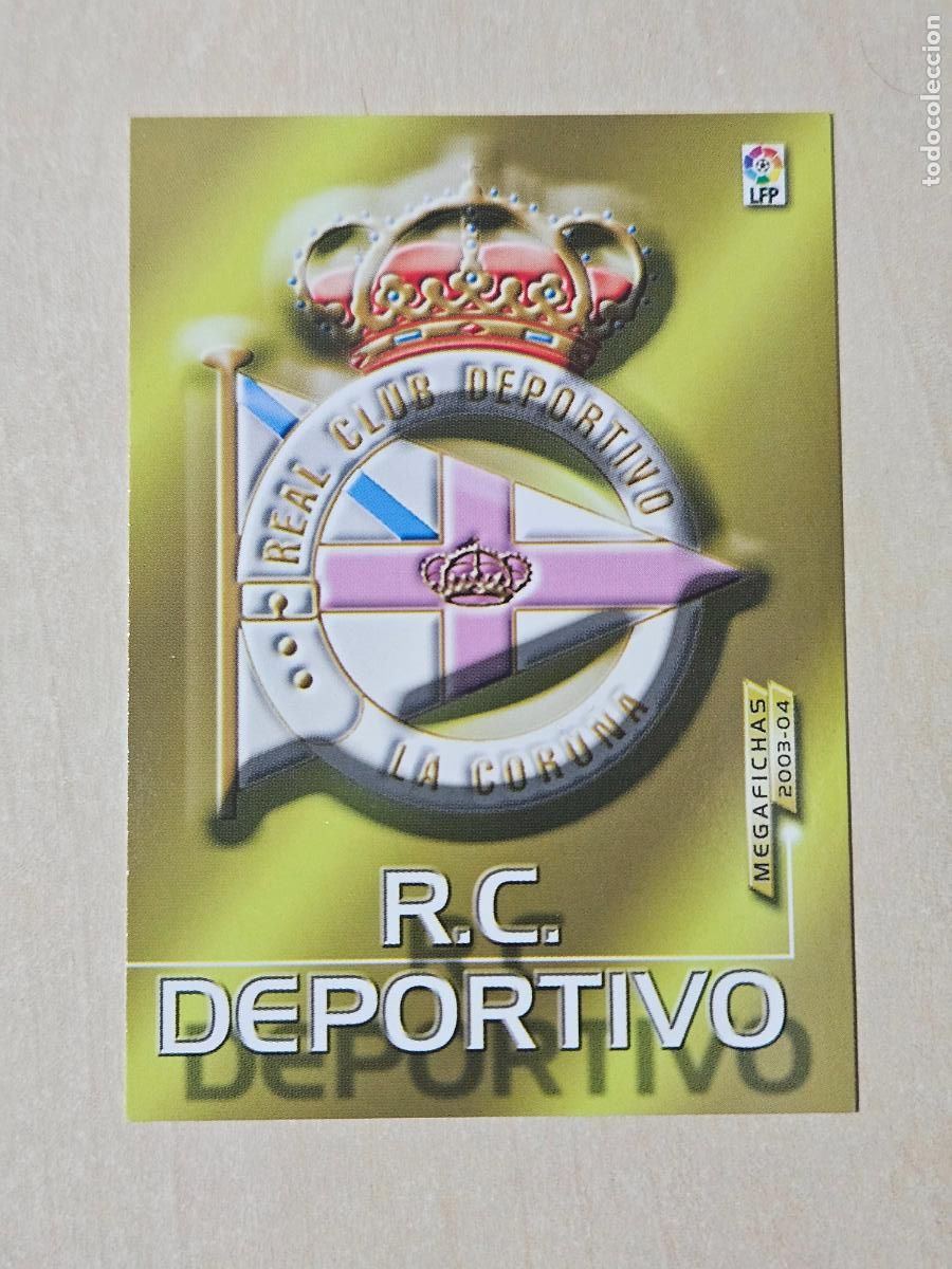 Football Stickers: CROMO N&ordm; 109 ESCUDO - MEGAFICHAS 2003 04 - DEPORTIVO DE LA CORU&Ntilde;A