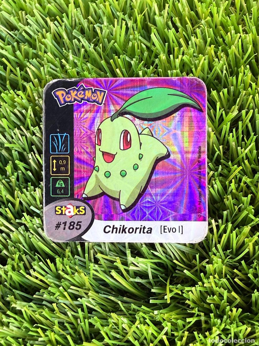 Football Stickers: N&ordm; 185 Chikorita Pokemon Staks 2006