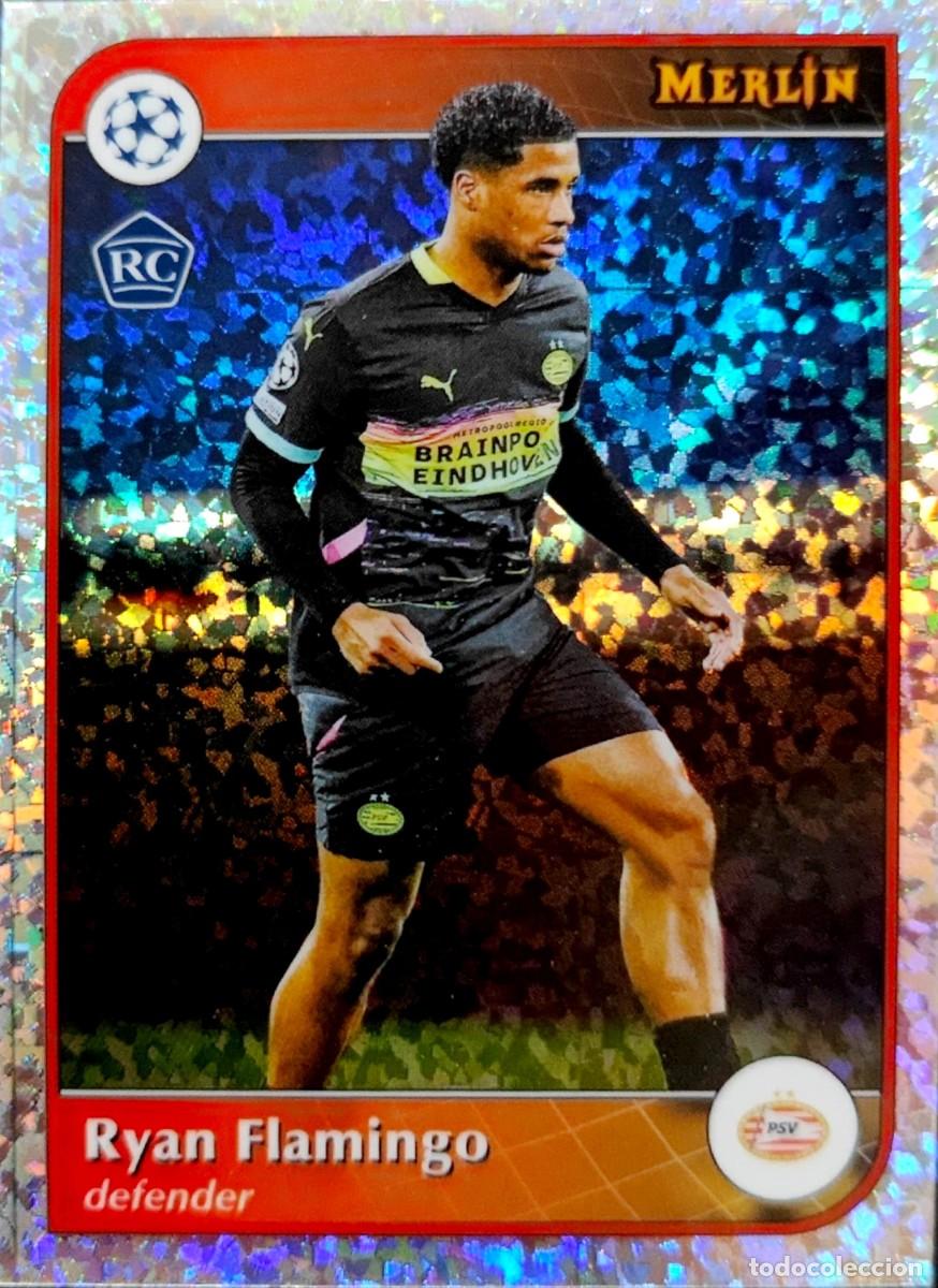 Football Stickers: 60 Ryan Flamingo - PSV Eindhoven - VERSION SPECKLE - Topps Chrome MERLIN 2024 2025 24 25