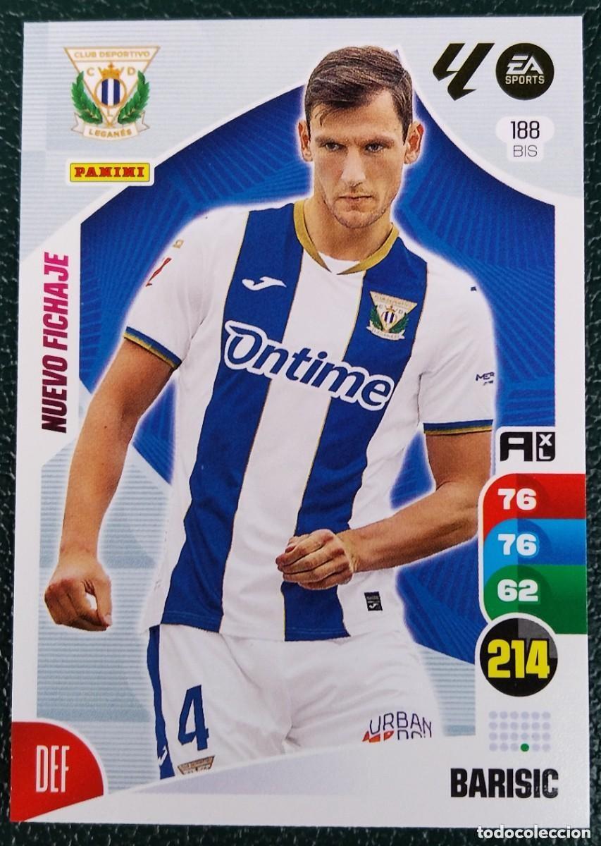 Cromos de F&uacute;tbol: 188 BIS BARISIC CD LEGANES NUEVO FICHAJE FICHAS ALBUM ADRENALYN XL 2024 2025 24 25