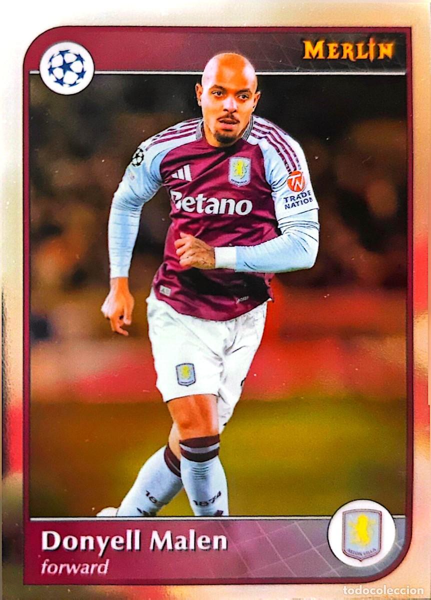 Figurine di Calcio: 79 Donyell Malen - Aston Villa - Topps Chrome MERLIN 2024 2025 24 25
