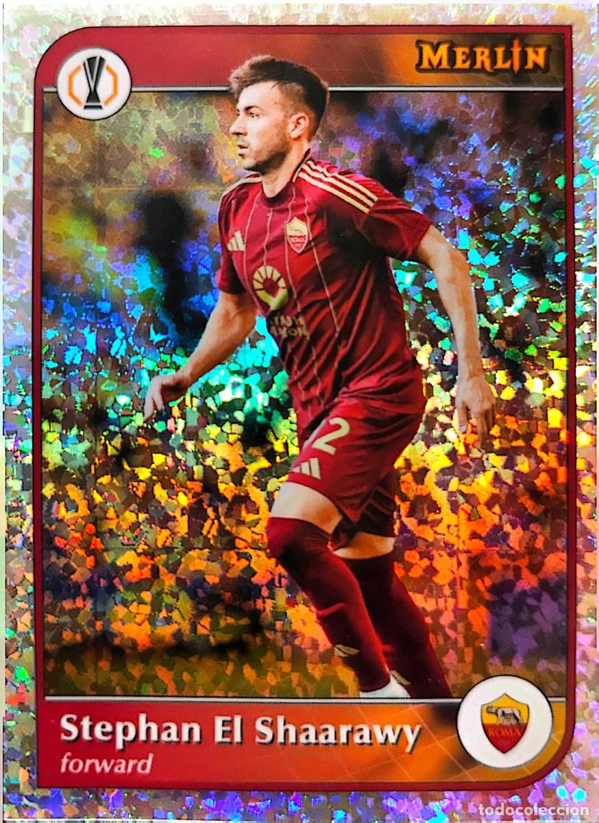 Cromos de F&uacute;tbol: 92 Stephan El Shaarawy - AS Roma - VERSION SPECKLE - Topps Chrome MERLIN 2024 2025 24 25