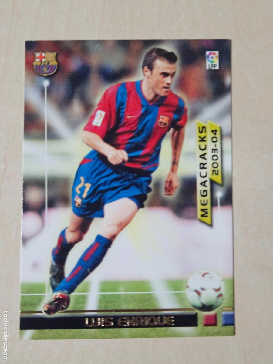 Cromos de F&uacute;tbol: CROMO N&ordm; 371 LUIS ENRIQUE - MEGAFICHAS 2003 04 - BARCELONA MEGACRACKS