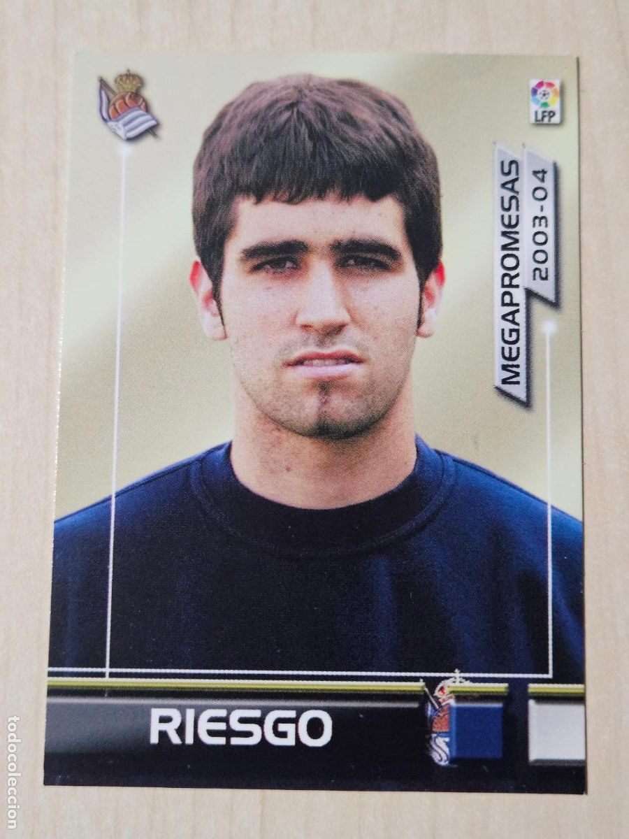 Cromos de F&uacute;tbol: CROMO N&ordm; 389 RIESGO - MEGAFICHAS 2003 04 - MEGA PROMESAS