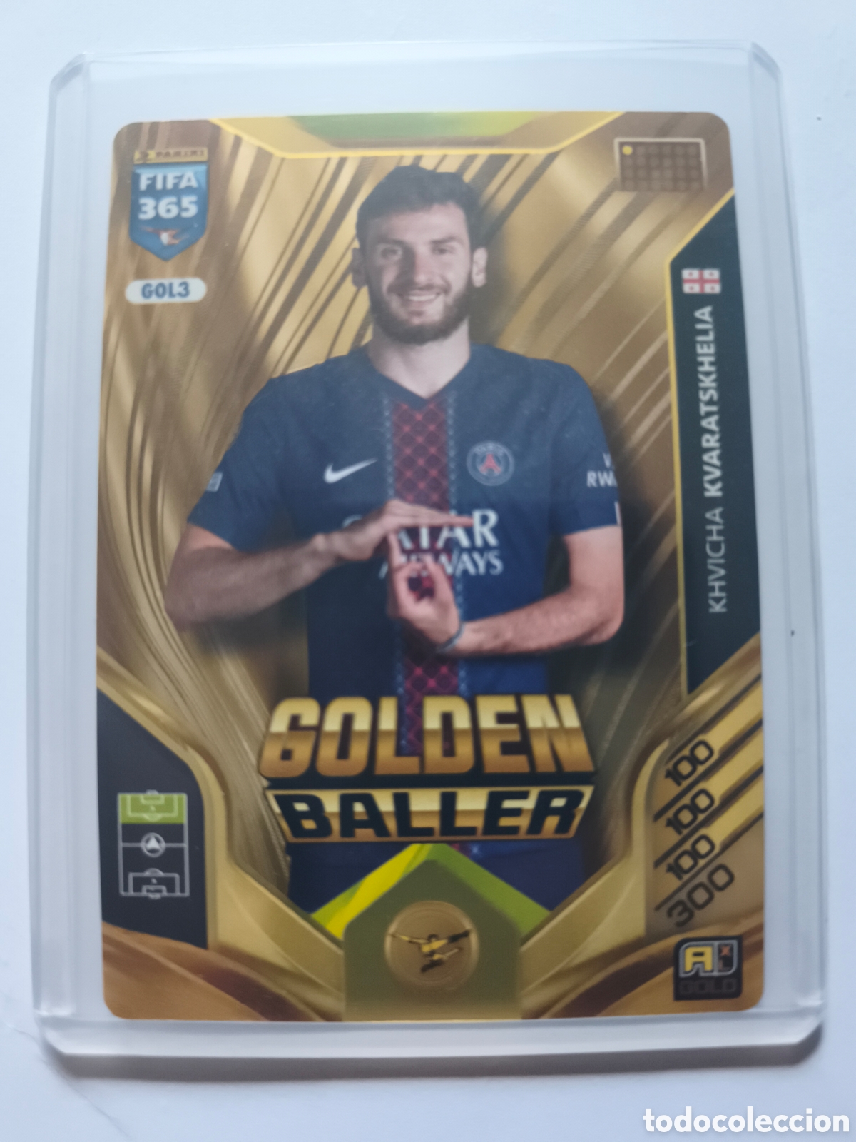 Cromos de F&uacute;tbol: FIFA 365 GOLDEN BALLER 2026. KHVICHA KVARATSKHELIA