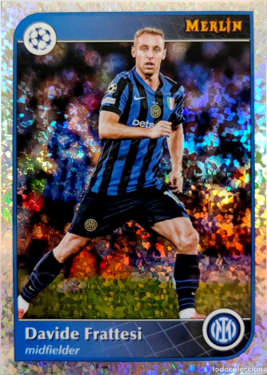 Cromos de F&uacute;tbol: 126 Davide Frattesi - FC Inter de Milan - VERSION SPECKLE - Topps Chrome MERLIN 2024 2025 24 25