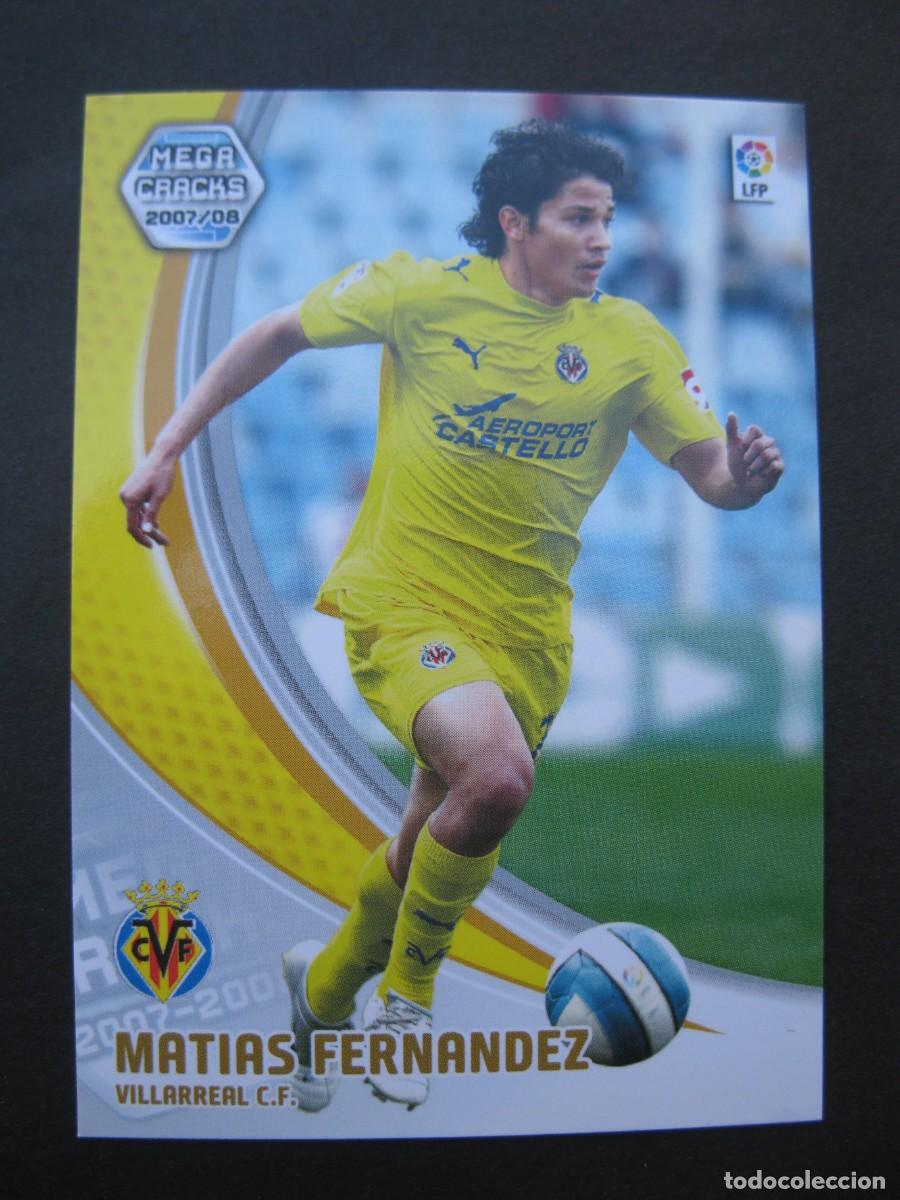 Fu&szlig;ball-Sticker: MATIAS FERNANDEZ (VILLARREAL C.F.) - N&ordm; 337 - MEGACRACKS 2007-2008 - PANINI - 07-08.