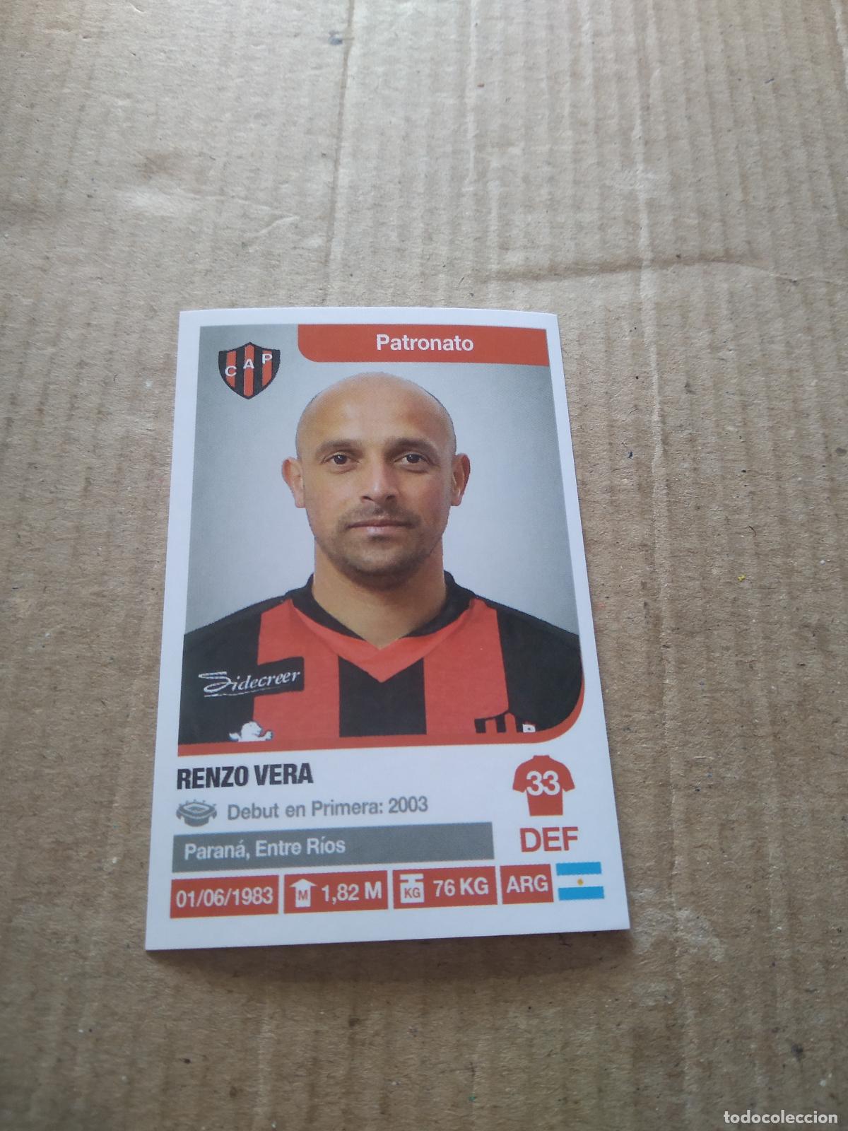 Fu&szlig;ball-Sticker: 232 RENZO VERA PATRONATO CROMO FUTBOL ARGENTINO 18-19 PANINI LIGA ARGENTINA 2018-2