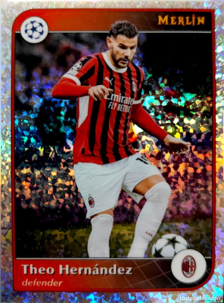 Cromos de F&uacute;tbol: 135 Theo Fernandez - AC Milan - VERSION SPECKLE - Topps Chrome MERLIN 2024 2025 24 25