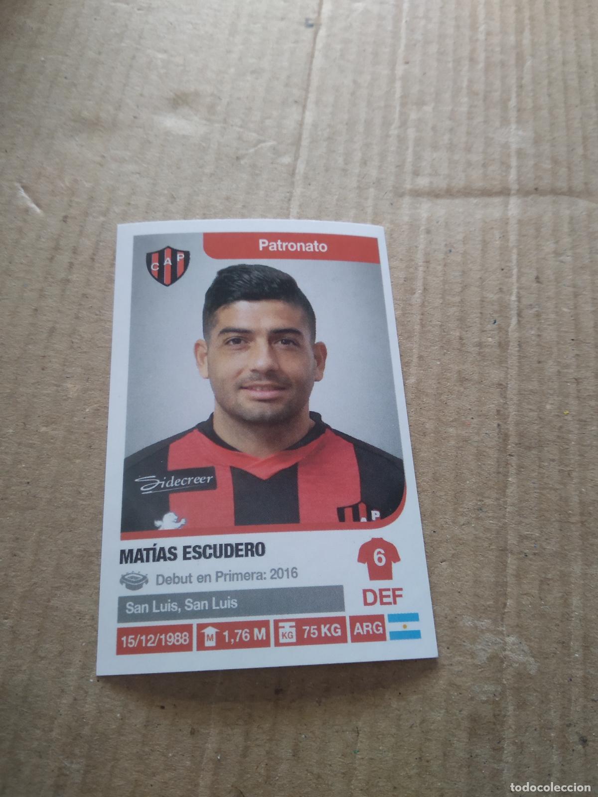 Cromos de F&uacute;tbol: 234 MATIAS ESCUDERO PATRONATO CROMO FUTBOL ARGENTINO 18-19 PANINI LIGA ARGENTINA 2018-2