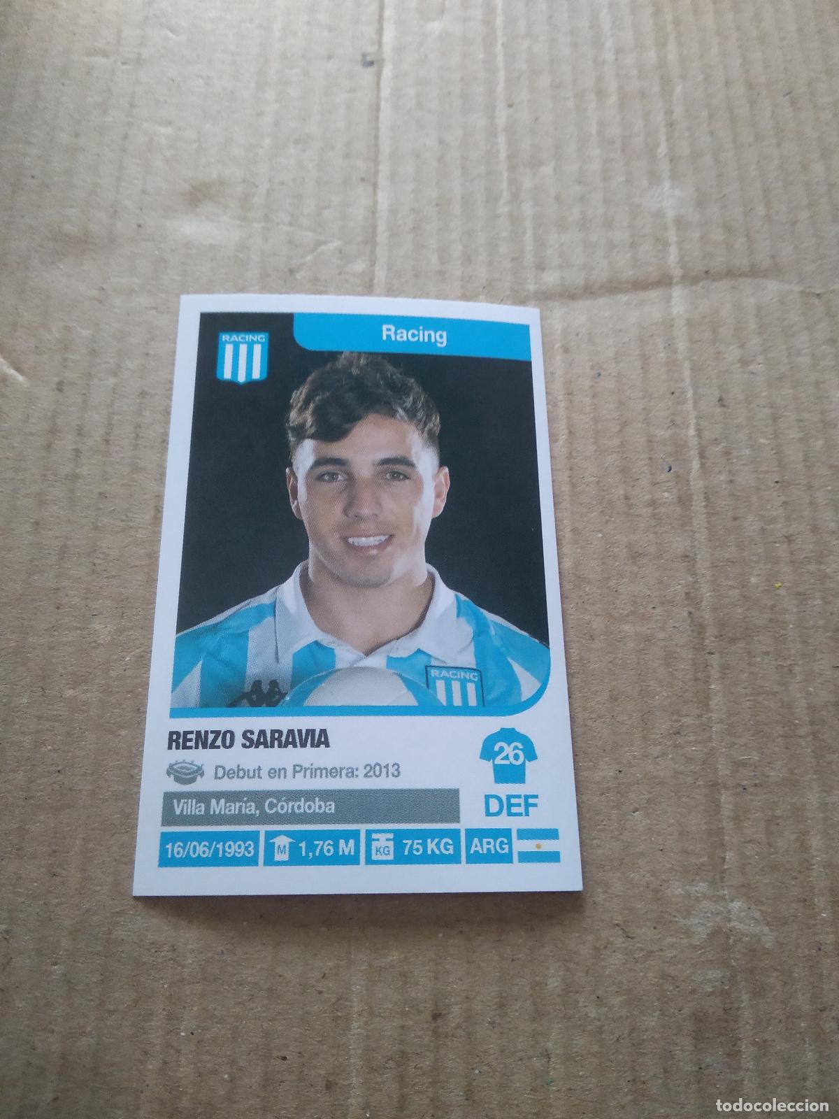 Cromos de F&uacute;tbol: 249 RENZO SARAVIA RACING CROMO FUTBOL ARGENTINO 18-19 PANINI LIGA ARGENTINA 2018-2