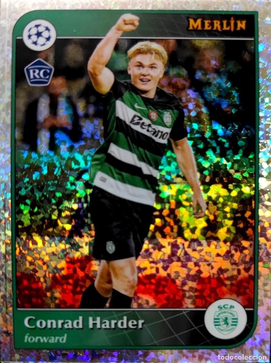 Cromos de F&uacute;tbol: 158 Conrad Harder - Sporting Club Portugal - VERSION SPECKLE - Topps Chrome MERLIN 2024 2025 24 25
