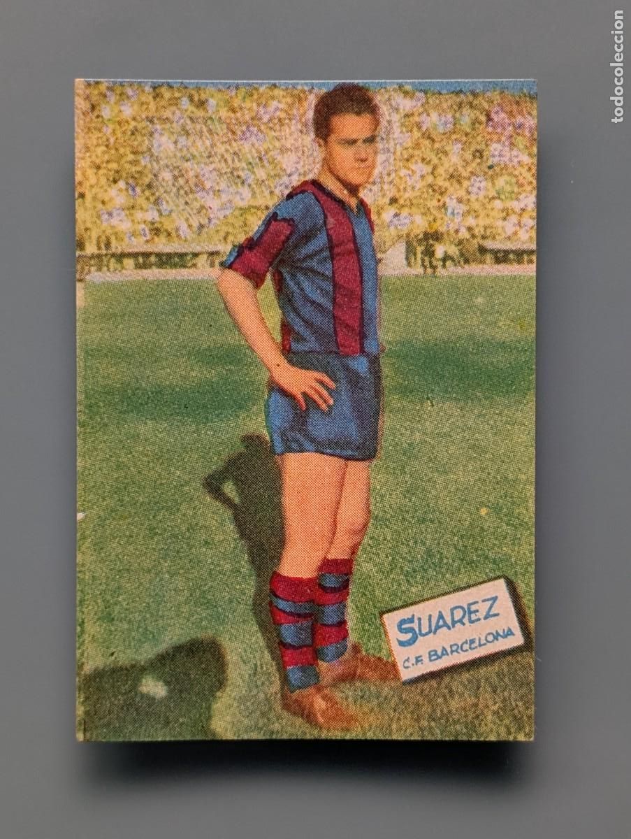 Cromos de F&uacute;tbol: DIFICIL CROMO RARE CARD SUAREZ FC BARCELONA ALBUM CAMPEONES 1960 FHER 1960/61 LIGA FUTBOL FOOTBALL
