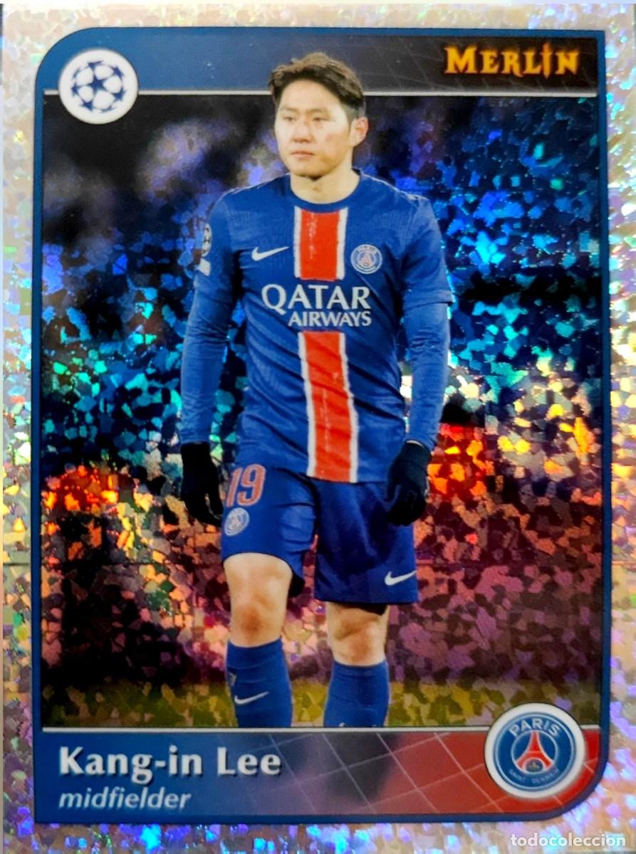 Cromos de F&uacute;tbol: 161 Kang-In Lee - Paris Saint Germain PSG - VERSION SPECKLE - Topps Chrome MERLIN 2024 2025 24 25