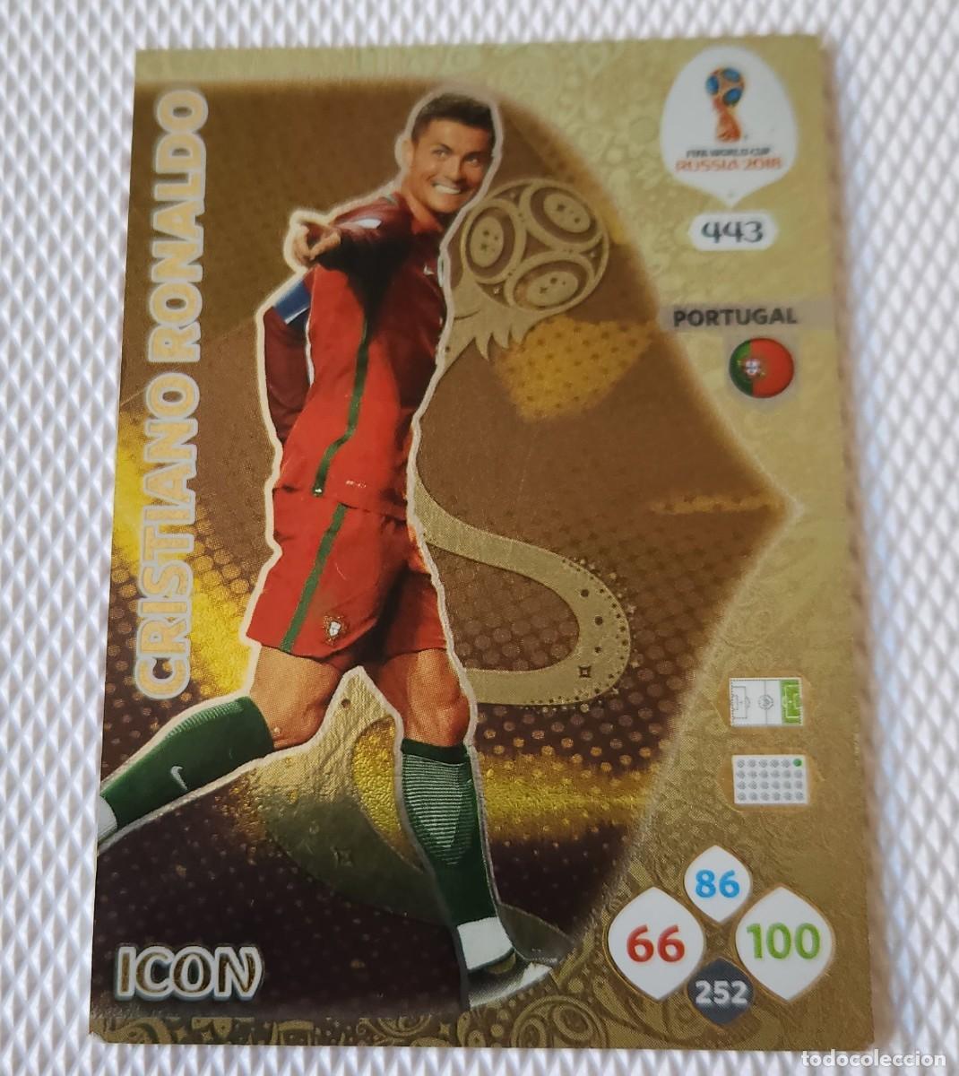 Cromos de F&uacute;tbol: CRISTIANO RONALDO 2018 Panini #443 Adrenalyn XL World Cup Portugal ICON