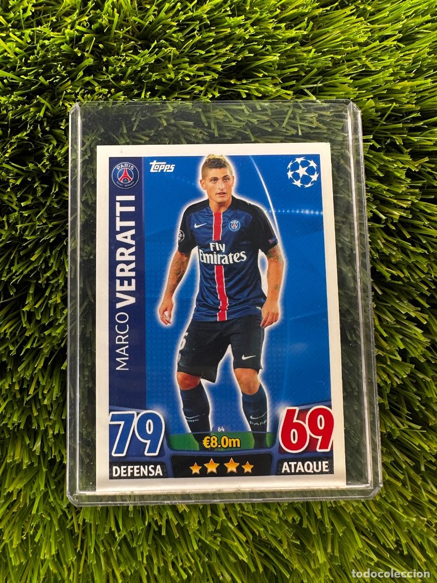 Cromos de F&uacute;tbol: N&ordm; 64 Marco Verratti Paris Saint-Germain Match Attax 15 16