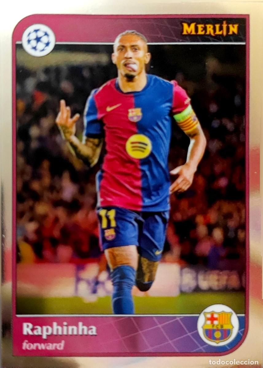 Cromos de F&uacute;tbol: 192 Raphinha - FC Barcelona - Topps Chrome MERLIN 2024 2025 24 25