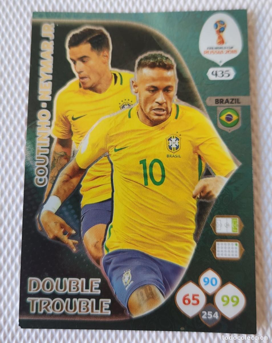 Cromos de F&uacute;tbol: COUTINHO/NEYMAR 2018 Panini Adrenalyn XL World Cup Brazil Double Trouble
