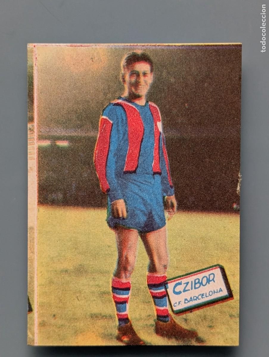 Cromos de F&uacute;tbol: RARO CROMO NUEVO RARE MINT CARD FC BARCELONA CZIBOR LIGA FUTBOL 1960 1960/61 FHER HUNGRIA HUNGARY
