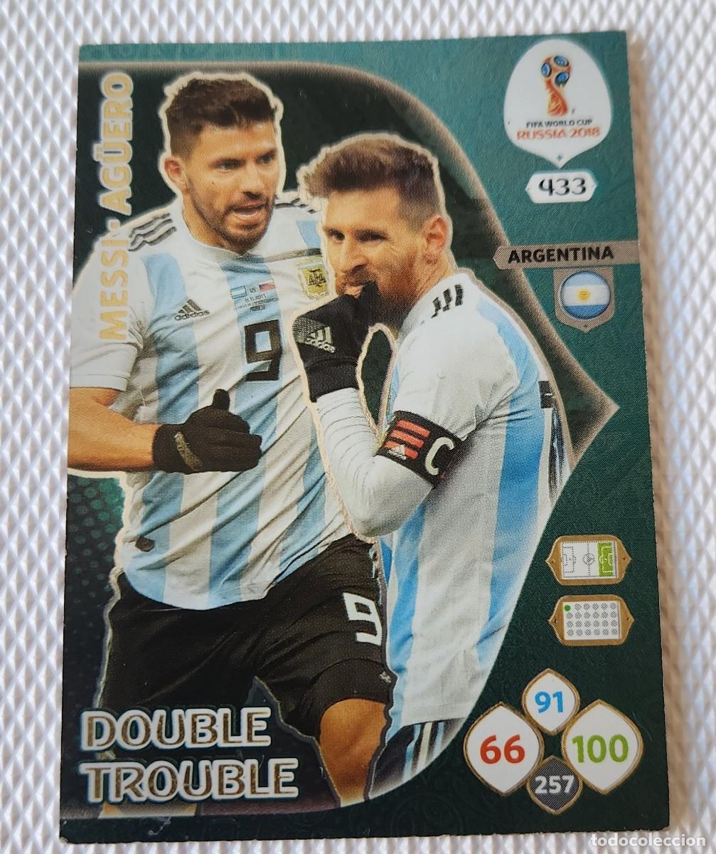 Cromos de F&uacute;tbol: MESSI/AGUERO 2018 Panini Adrenalyn XL World Cup Argentina Double Trouble