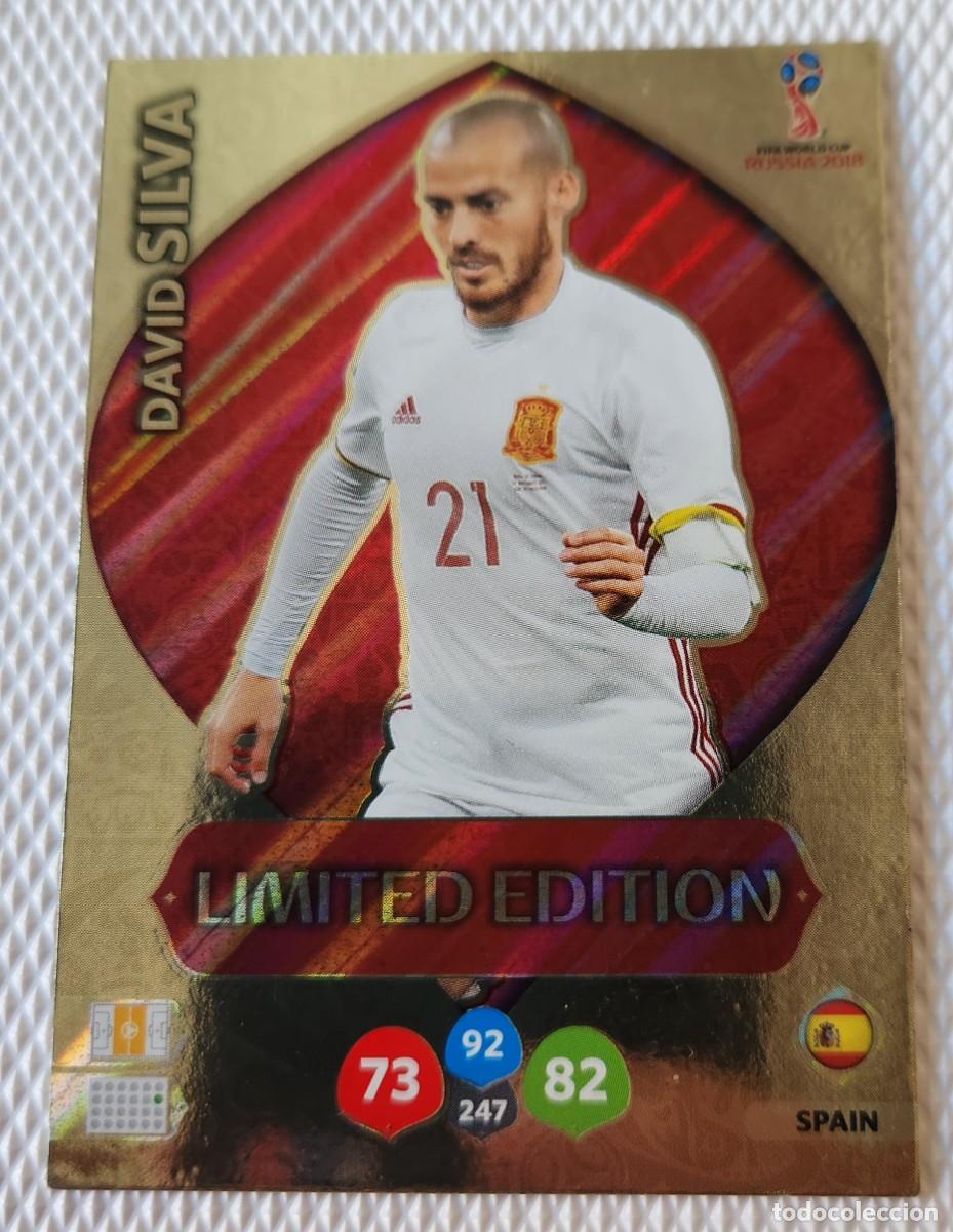 Cromos de F&uacute;tbol: DAVID SILVA Russia 2018 Panini LIMITED EDITION Adrenalyn XL World Cup SPAIN