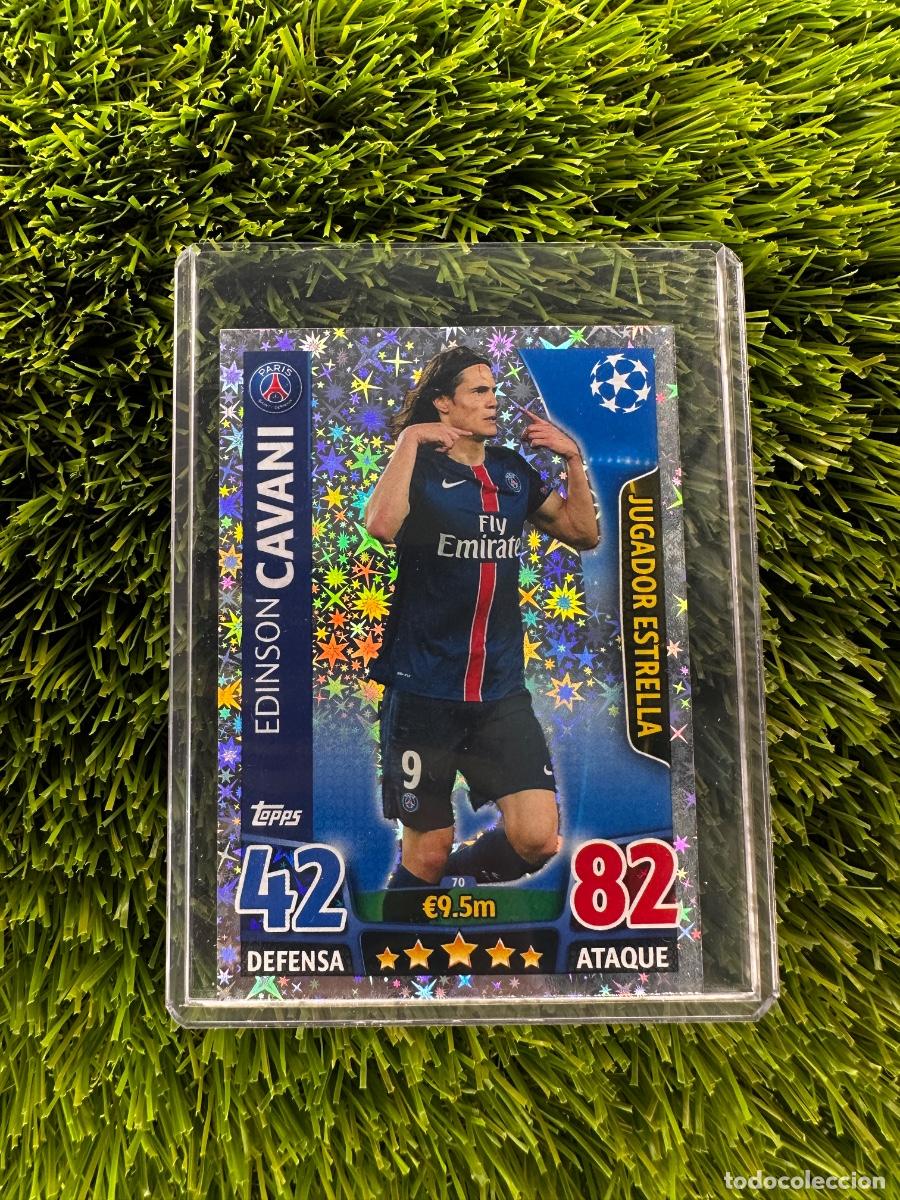 Cromos de F&uacute;tbol: N&ordm; 70 Edinson Cavani Jugador Estrella Paris Saint-Germain Match Attax 15 16
