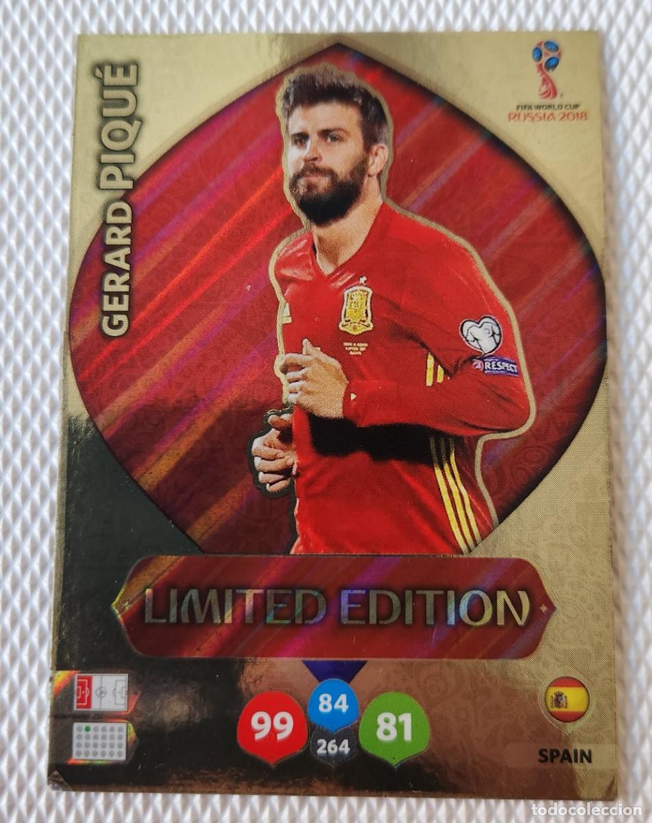 Cromos de F&uacute;tbol: GERARD PIQU&Eacute; Russia 2018 Panini LIMITED EDITION Adrenalyn XL World Cup ESPA&Ntilde;A