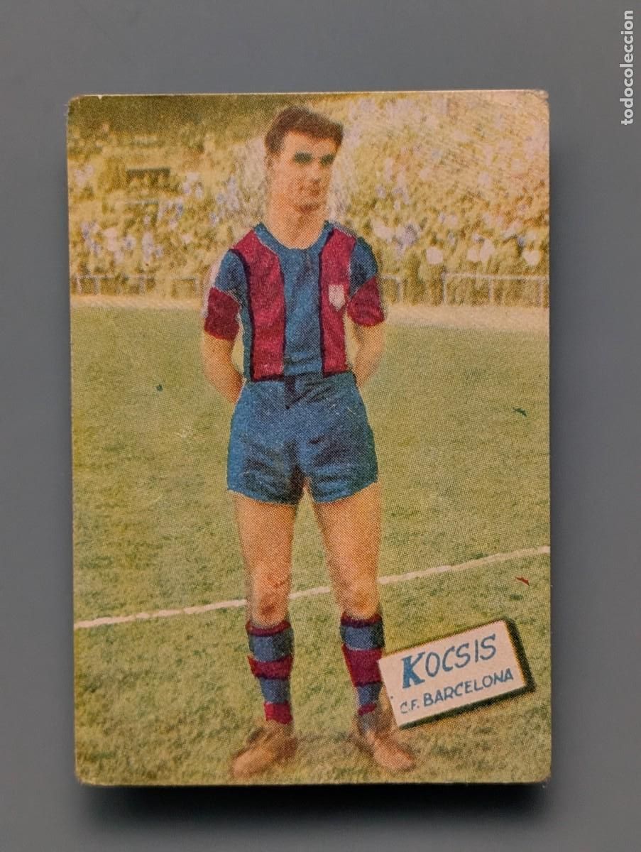 Cromos de F&uacute;tbol: DIFICIL CROMO RARE CARD FC BARCELONA KOCSIS LIGA FUTBOL 1960 1960/61 ED FHER HUNGRIA HUNGARY