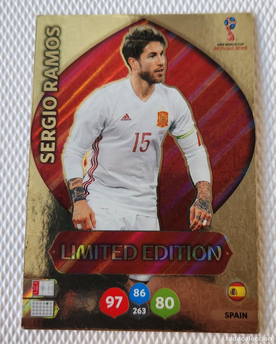 Cromos de F&uacute;tbol: SERGIO RAMOS Russia 2018 Panini LIMITED EDITION Adrenalyn XL World Cup ESPA&Ntilde;A