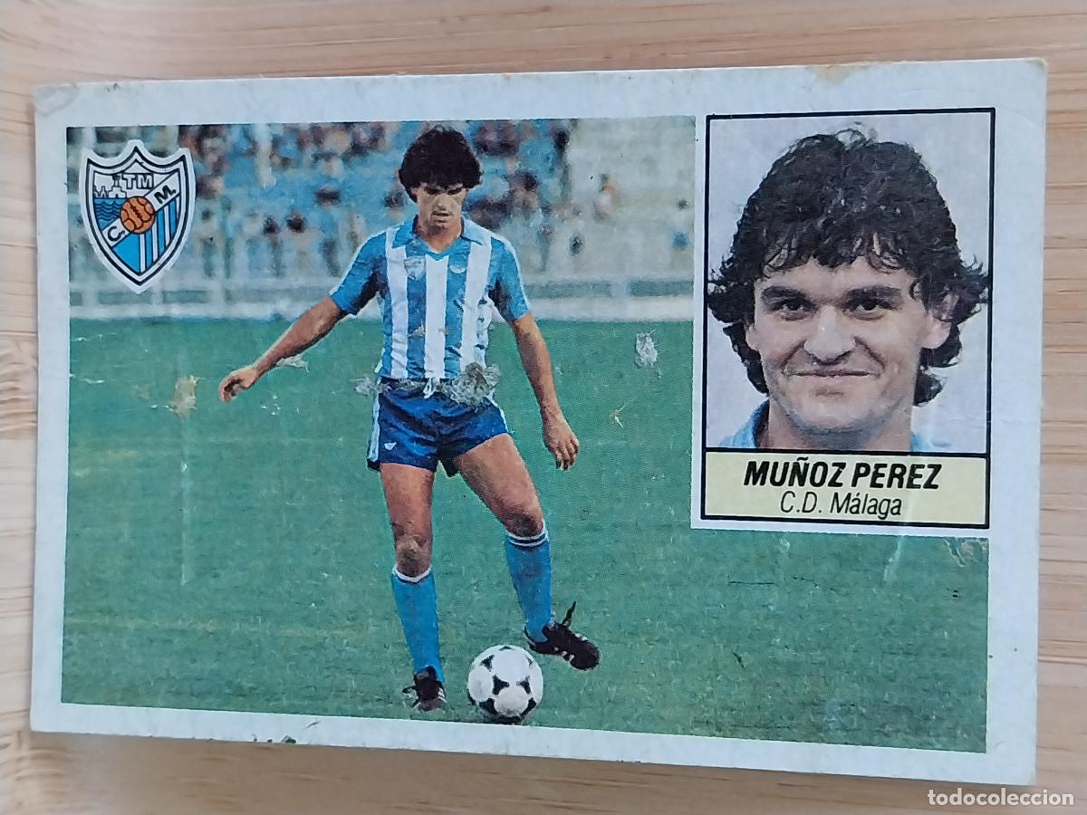 Cromos de F&uacute;tbol: MU&Ntilde;OZ PEREZ M&Aacute;LAGA ESTE LIGA 1984 84 85 CROMO RECUPERADO ORIGINAL