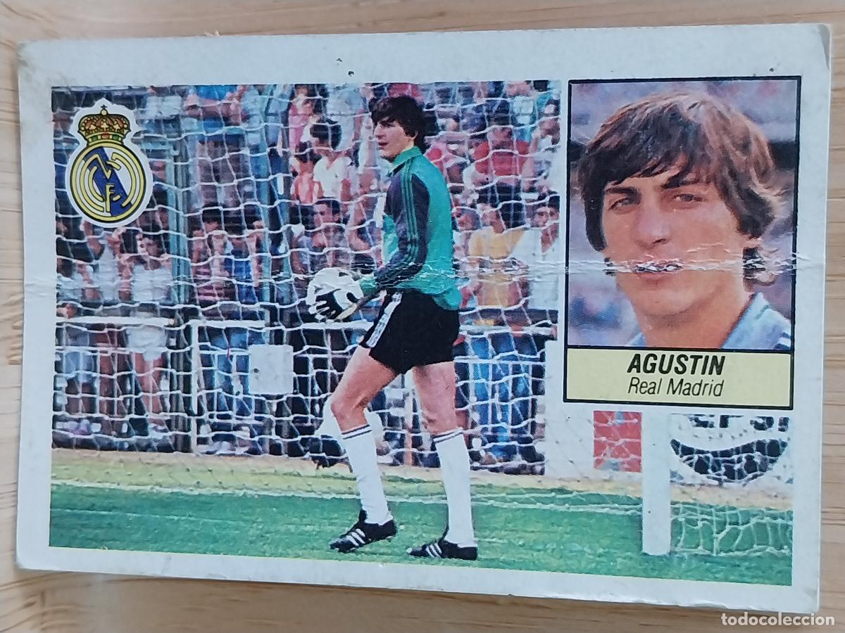 Cromos de F&uacute;tbol: AGUSTIN REAL MADRID ESTE LIGA 1984 84 85 CROMO RECUPERADO ORIGINAL