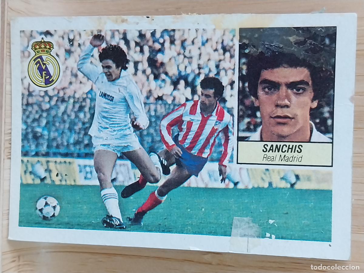 Cromos de F&uacute;tbol: SANCHIS REAL MADRID ESTE LIGA 1984 84 85 CROMO RECUPERADO ORIGINAL