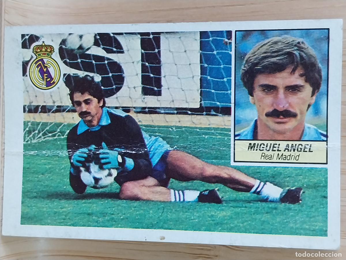Cromos de F&uacute;tbol: MIGUEL ANGEL REAL MADRID ESTE LIGA 1984 84 85 CROMO RECUPERADO ORIGINAL
